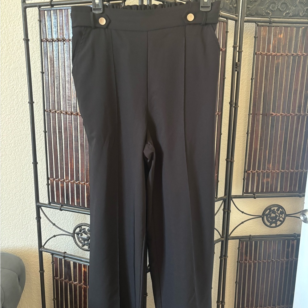 Grace Karin Classic Black Women's Trousers - Large